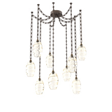Hammerton SNB0035-09-FB-OA-CH3-E2 - Ellisse Multi Light Pendant Multi Port Canopy Flat Bronze
