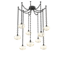 Hammerton SNB0036-09-MB-OA-CH2-E2 - Coppa Round 9pc Swag Multi-Pendant Chain