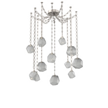 Hammerton SNB0039-12-BS-S-CH2-L3 - Gem Multi Light Pendant Multi Port Canopy Beige Silver