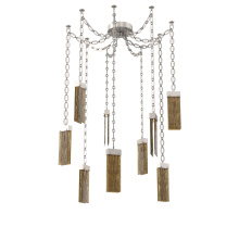 Hammerton SNB0042-09-BS-BG-CH2-L1 - Parallel Multi Light Pendant Multi Port Canopy Beige Silver