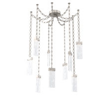 Hammerton SNB0042-09-BS-CG-CH2-L3 - Parallel Multi Light Pendant Multi Port Canopy Beige Silver