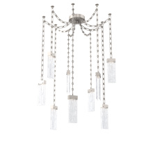 Hammerton SNB0042-09-BS-CG-CH3-L3 - Parallel Multi Light Pendant Multi Port Canopy Beige Silver