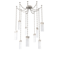 Hammerton SNB0042-09-BS-CR-CH1-L3 - Parallel Multi Light Pendant Multi Port Canopy Beige Silver