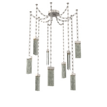 Hammerton SNB0042-09-BS-SG-CH3-L3 - Parallel Multi Light Pendant Multi Port Canopy Beige Silver