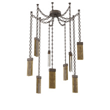 Hammerton SNB0042-09-FB-BG-CH2-L1 - Parallel Multi Light Pendant Multi Port Canopy Flat Bronze
