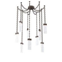 Hammerton SNB0042-09-FB-CG-CH2-L3 - Parallel Multi Light Pendant Multi Port Canopy Flat Bronze