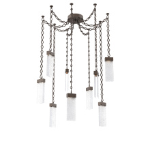 Hammerton SNB0042-09-FB-CR-CH1-L1 - Parallel Multi Light Pendant Multi Port Canopy Flat Bronze