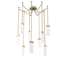 Hammerton SNB0042-09-GB-CG-CH1-L1 - Parallel Multi Light Pendant Multi Port Canopy Gilded Brass
