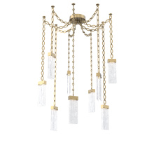 Hammerton SNB0042-09-GB-CG-CH2-L1 - Parallel Multi Light Pendant Multi Port Canopy Gilded Brass
