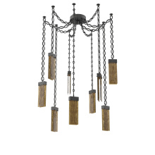 Hammerton SNB0042-09-MB-BG-CH2-L3 - Parallel Multi Light Pendant Multi Port Canopy Matte Black