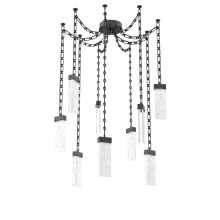 Hammerton SNB0042-09-MB-CG-CH3-L3 - Parallel Multi Light Pendant Multi Port Canopy Matte Black
