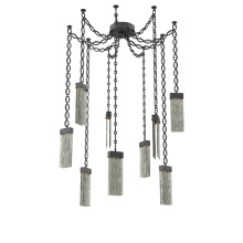Hammerton SNB0042-09-MB-SG-CH2-L1 - Parallel Multi Light Pendant Multi Port Canopy Matte Black