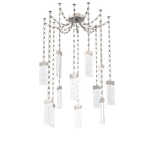 Hammerton SNB0042-12-BS-CG-CH3-L1 - Parallel Multi Light Pendant Multi Port Canopy Beige Silver