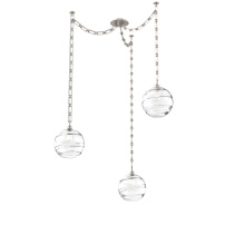 Hammerton SNB0047-03-BS-OC-CH3-E2 - Terra Multi Light Pendant Multi Port Canopy Beige Silver