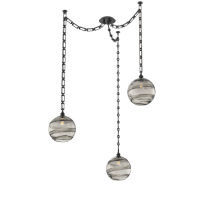 Hammerton SNB0047-03-MB-OS-CH3-E2 - Terra Multi Light Pendant Multi Port Canopy Matte Black