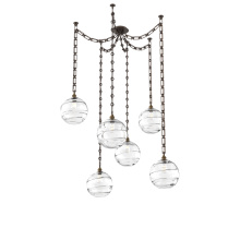 Hammerton SNB0047-06-FB-OC-CH3-E2 - Terra Multi Light Pendant Multi Port Canopy Flat Bronze
