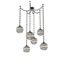 Hammerton SNB0047-06-MB-OS-CH3-E2 - Terra Multi Light Pendant Multi Port Canopy Matte Black
