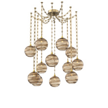 Hammerton SNB0047-12-GB-OB-CH3-E2 - Terra Multi Light Pendant Multi Port Canopy Gilded Brass
