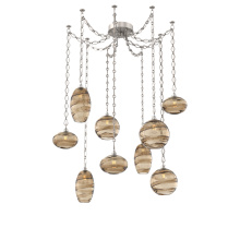 Hammerton SNB0048-09-BS-OB-CH1-E2 - Misto Multi Light Pendant Multi Port Canopy Beige Silver