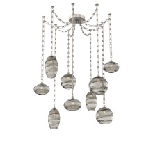 Hammerton SNB0048-09-BS-OS-CH3-E2 - Misto Multi Light Pendant Multi Port Canopy Beige Silver