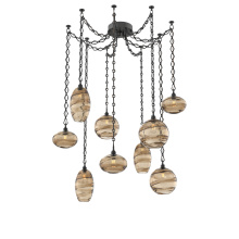 Hammerton SNB0048-09-MB-OB-CH1-E2 - Misto Multi Light Pendant Multi Port Canopy Matte Black