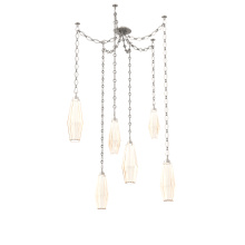 Hammerton SNB0049-06-BS-RA-CH1-L3 - Aalto Multi Light Pendant Multi Port Canopy Beige Silver