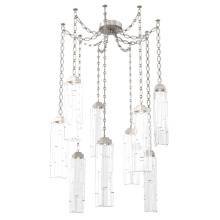 Hammerton SNB0056-09-BS-LC-CH2-L1 - Ledgestone Multi Light Pendant Multi Port Canopy Beige Silver