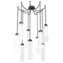 Hammerton SNB0056-09-MB-LC-CH1-L1 - Ledgestone Multi Light Pendant Multi Port Canopy Matte Black