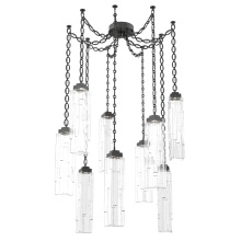Hammerton SNB0056-09-MB-LC-CH2-L3 - Ledgestone Multi Light Pendant Multi Port Canopy Matte Black
