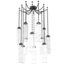 Hammerton SNB0056-12-MB-LC-CH1-L3 - Ledgestone Round Chain 12pc Swag Multi-Pendant