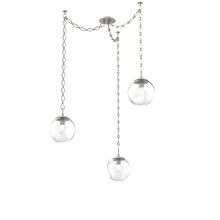Hammerton SNB0062-03-BS-C-CH1-E2 - Aster Bulb Multi Light Pendant Multi Port Canopy Beige Silver