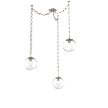Hammerton SNB0062-03-BS-C-CH2-E2 - Aster Bulb Multi Light Pendant Multi Port Canopy Beige Silver