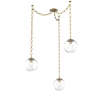 Hammerton SNB0062-03-GB-C-CH1-E2 - Aster Bulb Multi Light Pendant Multi Port Canopy Gilded Brass
