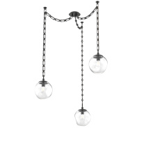 Hammerton SNB0062-03-MB-C-CH3-E2 - Aster Bulb Multi Light Pendant Multi Port Canopy Matte Black