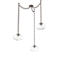 Hammerton SNB0064-03-FB-C-CH2-E2 - Nova Bulb Multi Light Pendant Multi Port Canopy Flat Bronze