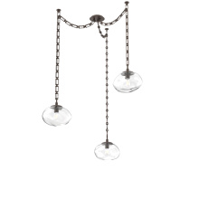 Hammerton SNB0064-03-FB-C-CH3-E2 - Nova Bulb Multi Light Pendant Multi Port Canopy Flat Bronze