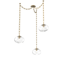 Hammerton SNB0064-03-GB-C-CH3-E2 - Nova Bulb Multi Light Pendant Multi Port Canopy Gilded Brass
