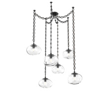 Hammerton SNB0064-06-MB-C-CH2-E2 - Nova Bulb Multi Light Pendant Multi Port Canopy Matte Black