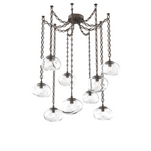 Hammerton SNB0064-09-FB-C-CH2-E2 - Nova Bulb Multi Light Pendant Multi Port Canopy Flat Bronze