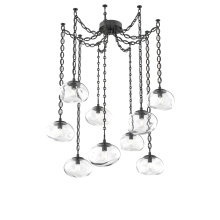 Hammerton SNB0064-09-MB-C-CH2-E2 - Nova Bulb Multi Light Pendant Multi Port Canopy Matte Black