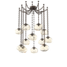Hammerton SNB0064-12-FB-A-CH2-E2 - Nova Bulb Multi Light Pendant Multi Port Canopy Flat Bronze