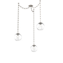 Hammerton SNB0066-03-BS-FC-CH3-L3 - Aster LED Multi Light Pendant Multi Port Canopy Beige Silver