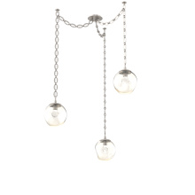 Hammerton SNB0066-03-BS-ZA-CH2-L1 - Aster LED Multi Light Pendant Multi Port Canopy Beige Silver