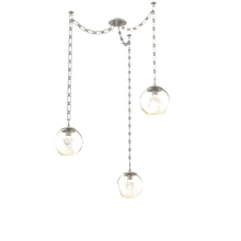 Hammerton SNB0066-03-BS-ZA-CH3-L3 - Aster LED Multi Light Pendant Multi Port Canopy Beige Silver