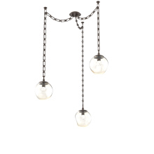 Hammerton SNB0066-03-FB-FA-CH3-L3 - Aster LED Multi Light Pendant Multi Port Canopy Flat Bronze