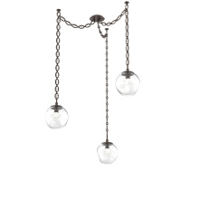 Hammerton SNB0066-03-FB-FC-CH2-L3 - Aster LED Multi Light Pendant Multi Port Canopy Flat Bronze