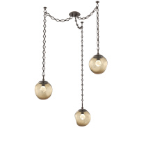 Hammerton SNB0066-03-FB-ZB-CH1-L3 - Aster LED Multi Light Pendant Multi Port Canopy Flat Bronze