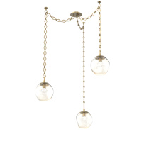 Hammerton SNB0066-03-GB-FA-CH1-L1 - Aster LED Multi Light Pendant Multi Port Canopy Gilded Brass