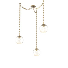 Hammerton SNB0066-03-GB-FA-CH3-L1 - Aster LED Multi Light Pendant Multi Port Canopy Gilded Brass