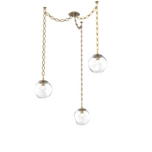 Hammerton SNB0066-03-GB-FC-CH2-L1 - Aster LED Multi Light Pendant Multi Port Canopy Gilded Brass